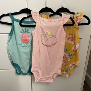 3 Carter’s onsies